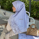 شال نخی طرح ندا قواره بزرگ 140 سانتیمتر زنانه شیک و لطیف