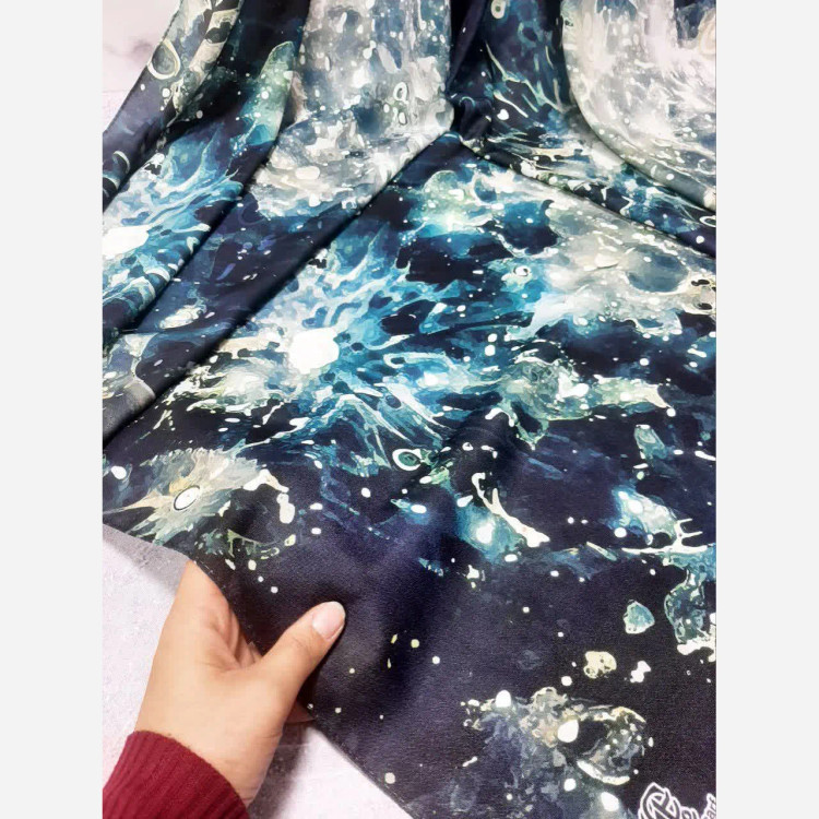 روسری نخ کاستوم طرح زحل