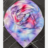 روسری طرح طیفی زنانه، جنس نخ کاستوم سیتو، چرخ دوز، سایز متوسط