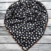 روسری طرح بابونه قواره بزرگ نخی زنانه و دخترانه | کد 1540