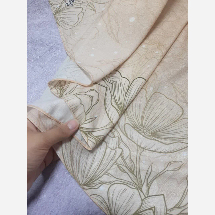 شال نخی طرح ندا قواره بزرگ 140 سانتیمتر زنانه شیک و لطیف