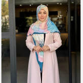 روسری طرح مرجان سایز 140 نخی کاستوم سیتو چرخدوز با طرح دریا و آسمان