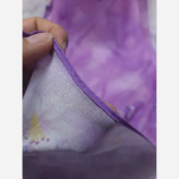 روسری نخی طرح یاسمن قواره بزرگ 140 سانتیمتر گلدار شیک و خاص