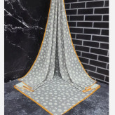 روسری طرح بابونه قواره بزرگ نخی زنانه و دخترانه | کد 1540