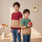 پلیور دورس پنبه لاکرا پسرانه و دخترانه طرح رنگی شیک مناسب 1 تا 9 سال