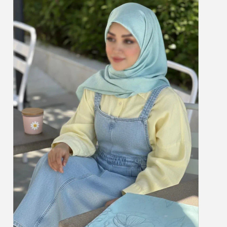 شال نخی طرح ندا قواره بزرگ 140 سانتیمتر زنانه شیک و لطیف