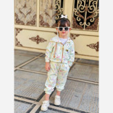 سویشرت شلوار بهاره دخترانه غواصی ست عیدانه 2 تا 10 سال