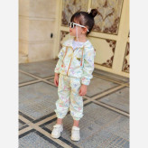 سویشرت شلوار بهاره دخترانه غواصی ست عیدانه 2 تا 10 سال