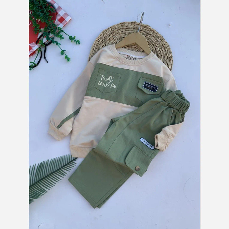 ست بلوز شلوار اسپرت بچگانه ست خواهر برادی 2 تا 12 سال