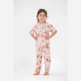 ست راحتی دخترانه بلوز شلوار بهاره آستین کوتاه 1 تا 8 سال