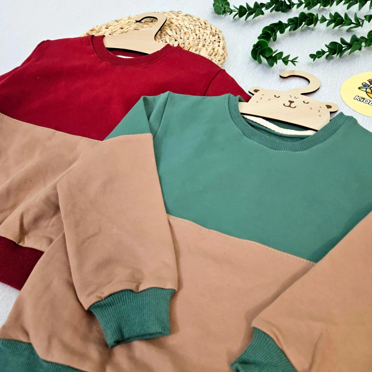 پلیور دورس پنبه لاکرا پسرانه و دخترانه طرح رنگی شیک مناسب 1 تا 9 سال