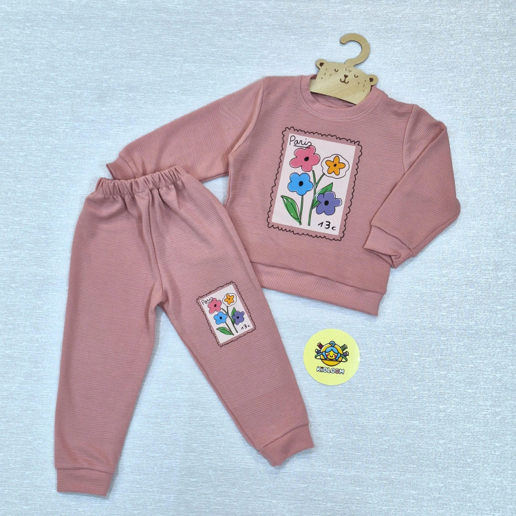 بلوز شلوار دخترانه بهاره ست دخترانه عیدانه پنبه اتوبانی