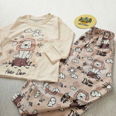 ست راحتی پسرانه و دخترانه طرح شیر و ابر | لباس خواب کودک پنبه ای