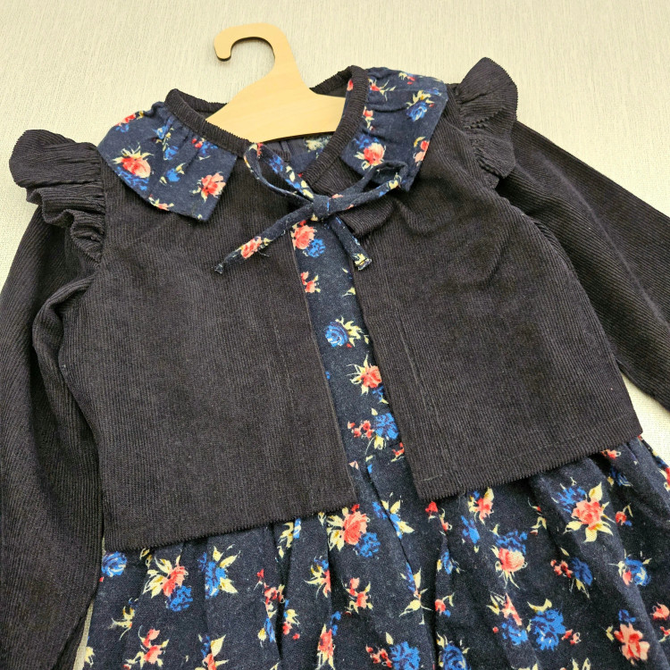 ست کت و سارافون دخترانه طرح گلدار | لباس مجلسی کودک | سایز 2 تا 10 سال