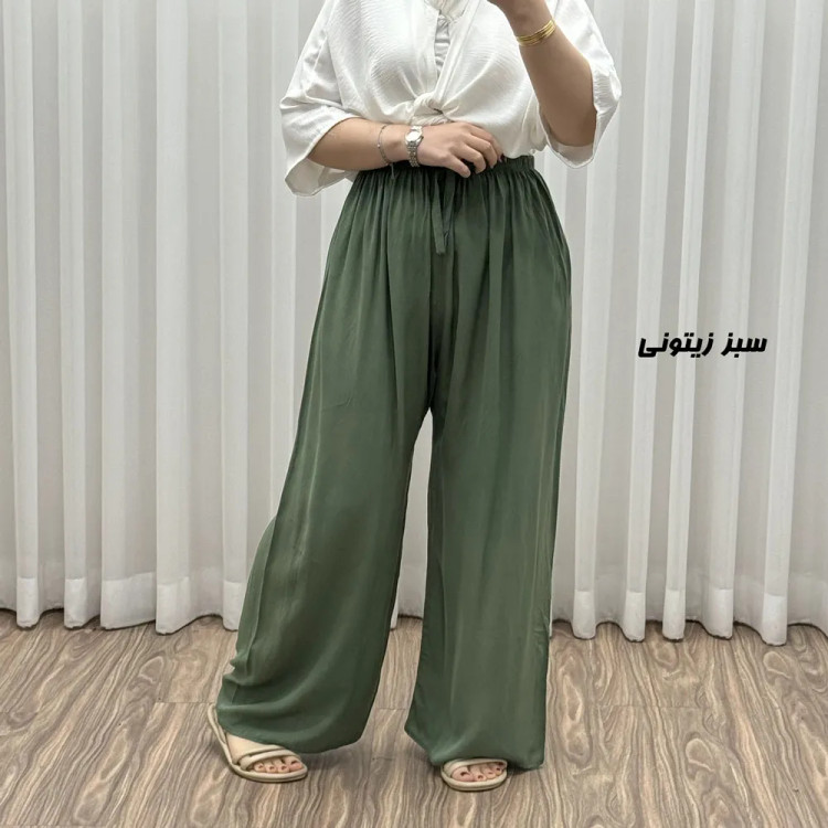 شلوار نخی قواره دار کد 1782