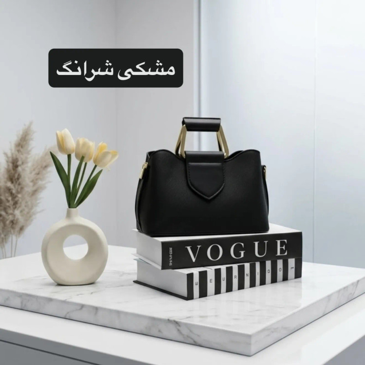 کیف پاسپورتی پارچه ای زیپ مگنت بند بلند 3 جیب داخلی روزمره مجلسی