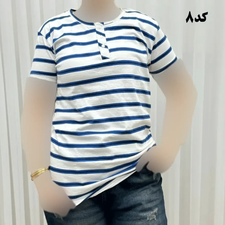 تیشرت زنانه نخ پنبه H&M جلودکمه چهارفصل