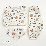 بلوز و شلوار نوزادی کبریتی نخ پنبه کوالا کیدز