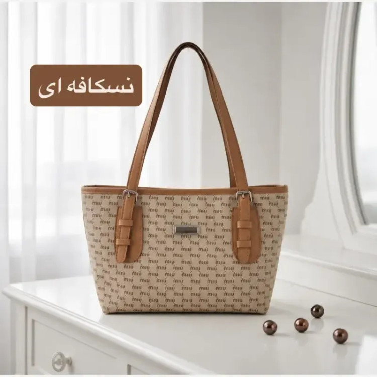 کیف زنانه روزمره و اسپرت چرم مصنوعی ابعاد 37 در 24 سانتیمتر